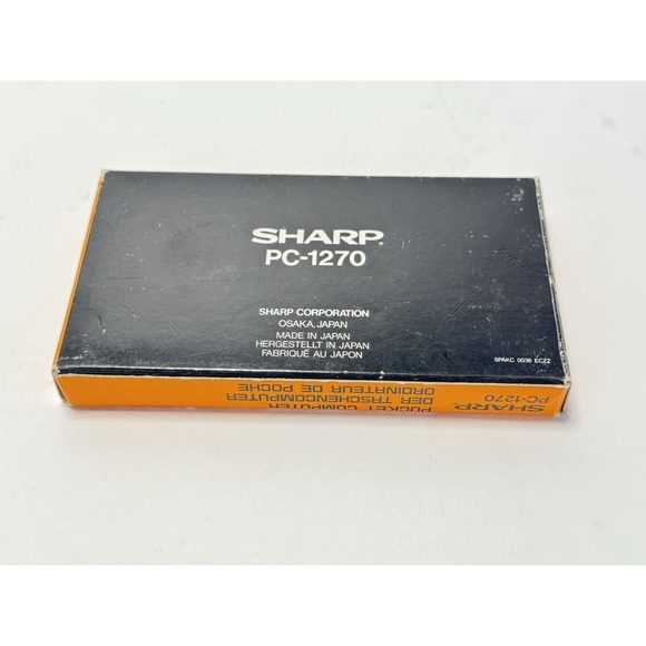 Sharp PC-1270 Pocket Computer with Box, Instructions & RAM Card 16 - Picture 9 of 11